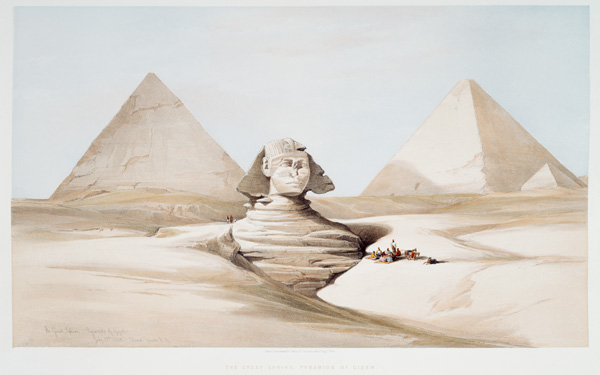 Giza , Sphinx from David Roberts