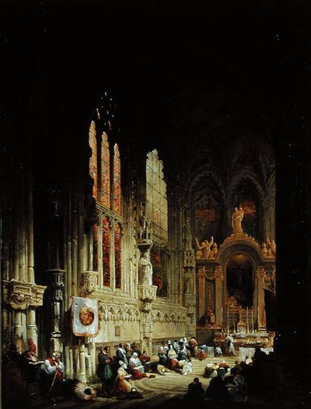 Interior of a Cathedral from David Roberts