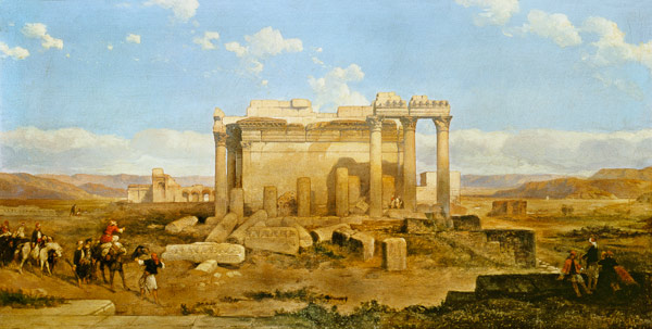 The Ruins of the Smaller Temple at Baalbeck from David Roberts