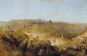 Pilgrims approaching Jerusalem