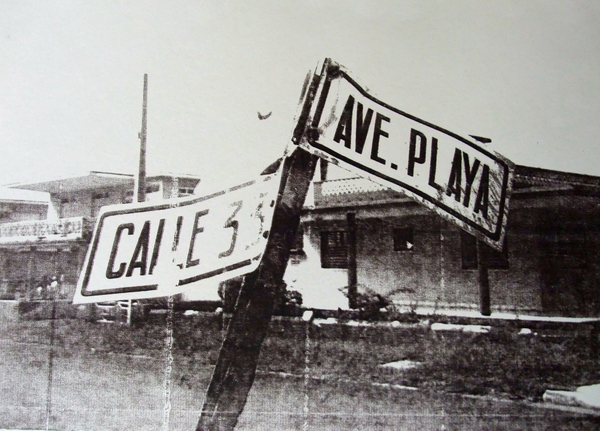 Black and white street sign from David Studwell