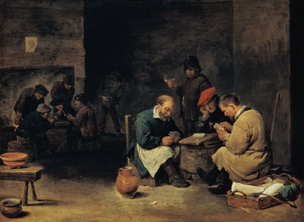 D.Teniers th.Y./ Card Players /Ptg./C17 from David Teniers