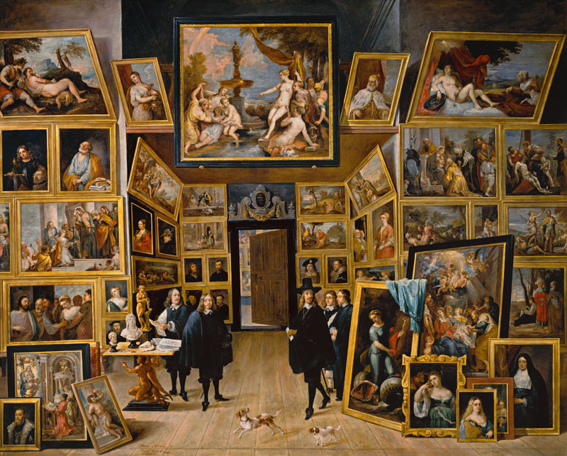 The archduke Leopold Wilhelm in his picture gallery to Brussels from David Teniers