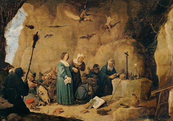 The temptation of the St. Antonius Abad. from David Teniers