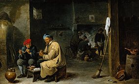 In the village tavern from David Teniers