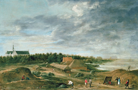 Brickmakers near Hemiksem (panel) from David Teniers