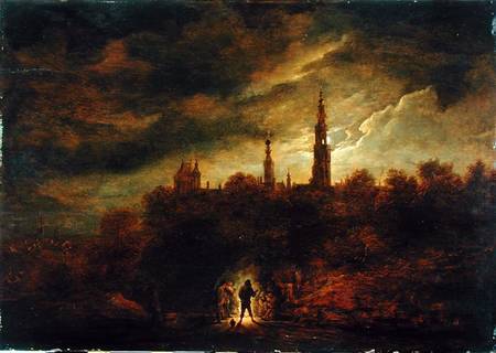 Moonlight Landscape from David Teniers
