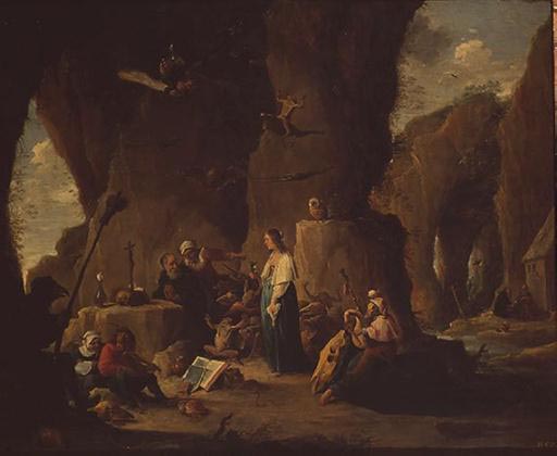 Die Versuchung des Heiligen Antonius in der Felsengrotte from David Teniers