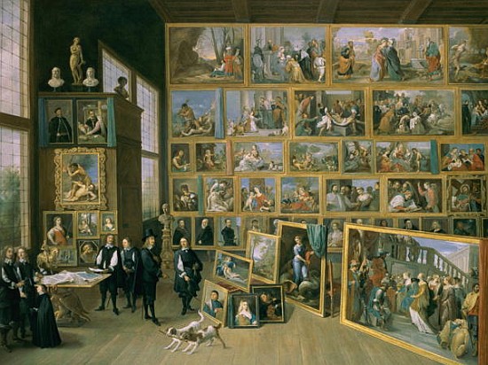 The Archduke Leopold Wilhelm (1614-62) in his Picture Gallery in Brussels, 1651 (see also 738) from David the Younger Teniers