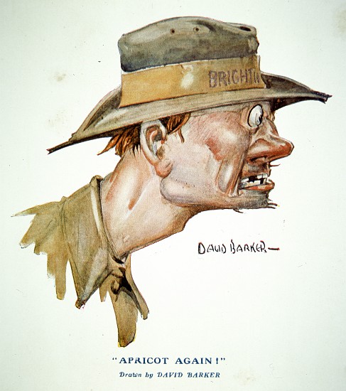 Apricot Again! - Gallipoli Campaign of 1915, cartoon published in The Anzac Book from David C. Barker