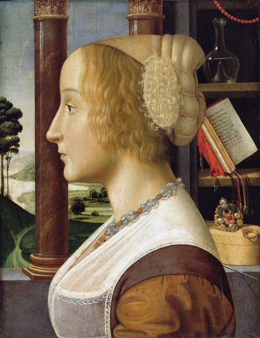 Profile Portrait of a Young Woman from Davide Ghirlandaio