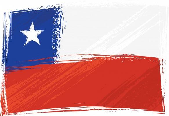 Grunge Chile flag from Dawid Krupa