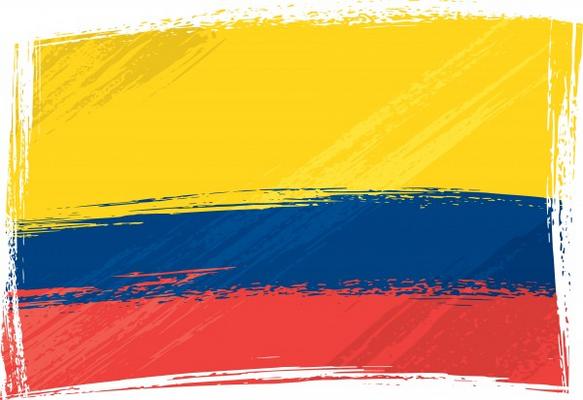Grunge Colombia flag from Dawid Krupa