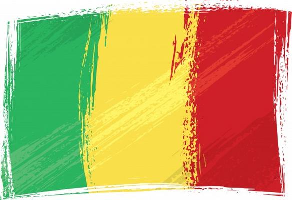Grunge Mali flag from Dawid Krupa