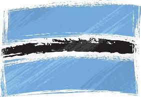 Grunge Botswana flag