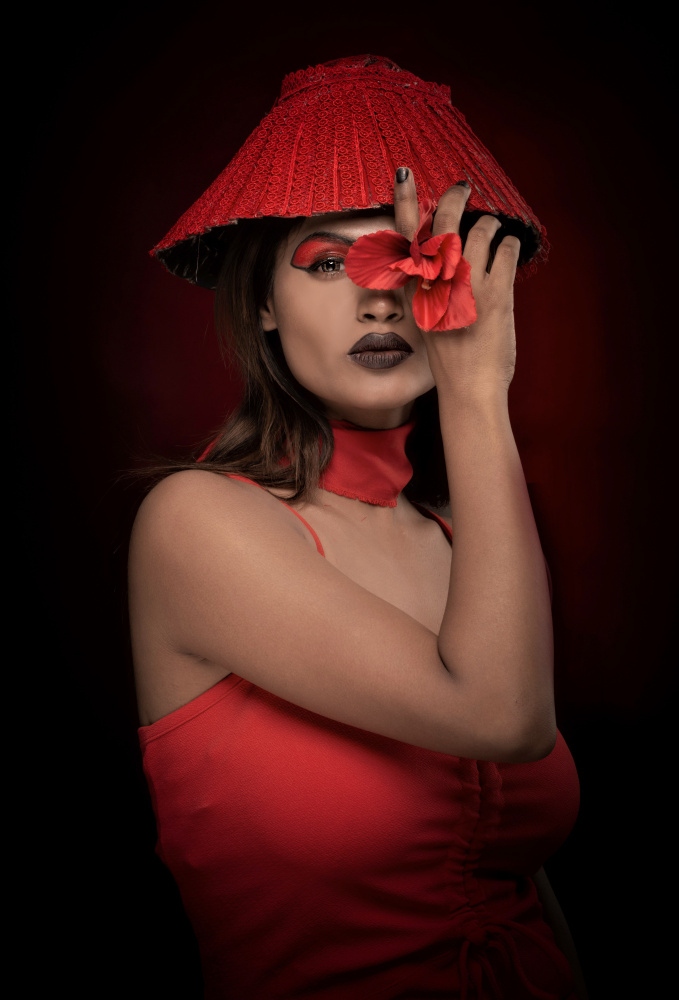 RED HAT LADY from DEBASISH CHATTOPADHYAY