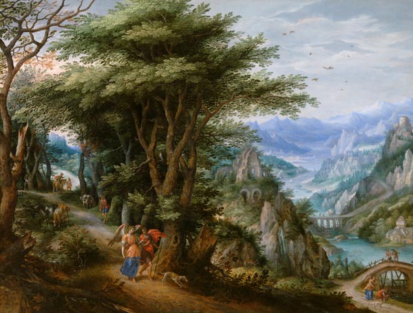 Landscape with Tobias and the Angel from Denys van Alsloot