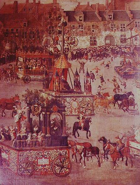 The Ommeganck in Brussels on 31st May 1615: detail of the Triumph of Isabella of Spain (1566-1633) 1 from Denys van Alsloot