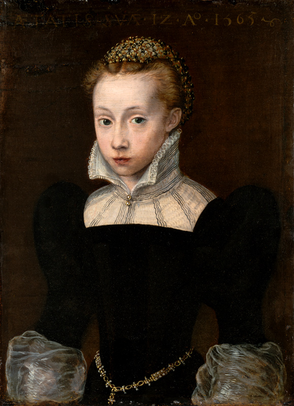 Portrait of Margarethe von Holzhausen from Deutscher Meister von 1565