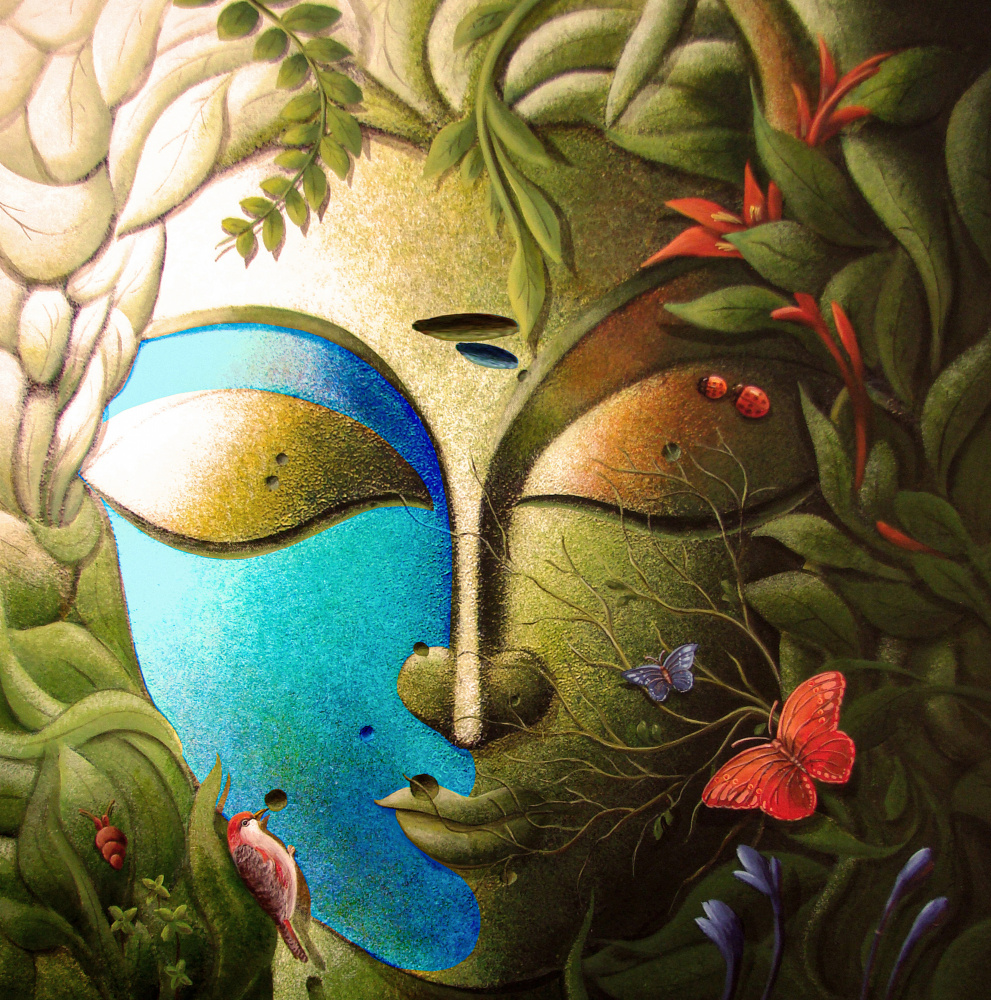 Green God (Buddha) from Dhananjoy Mukherjee