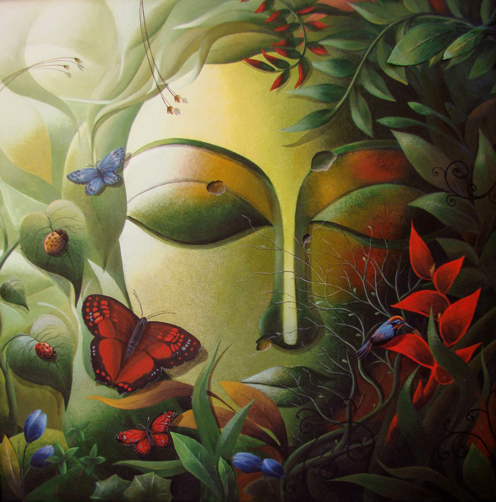Green God (Buddha) from Dhananjoy Mukherjee