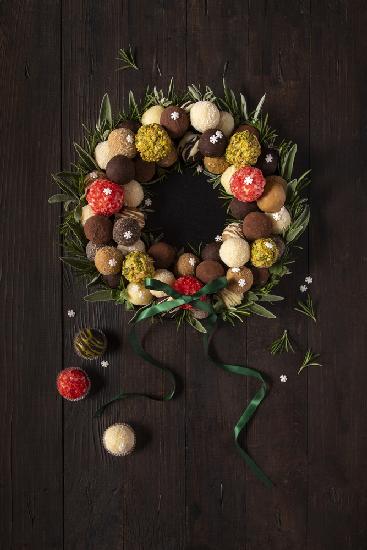 Truffles Christmas wreath