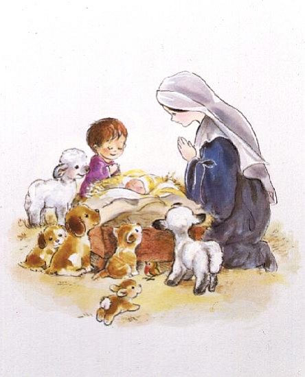 Little Friends with Mary and Jesus  from Diane  Matthes