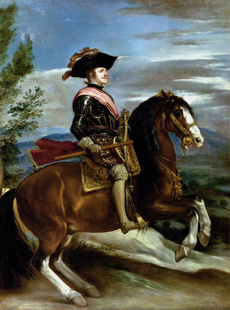 Equestrian Portrait of King Philip IV of Spain (1605-65) from Diego Rodriguez de Silva y Velázquez