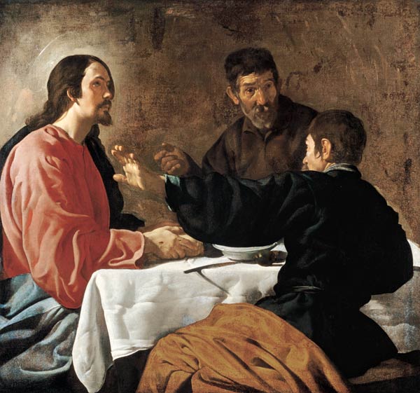 Supper at Emmaus from Diego Rodriguez de Silva y Velázquez
