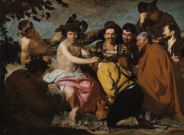 The drinkers II from Diego Rodriguez de Silva y Velázquez