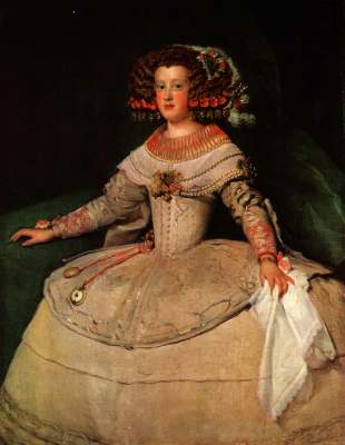 Infanta Maria Teresa from Diego Rodriguez de Silva y Velázquez