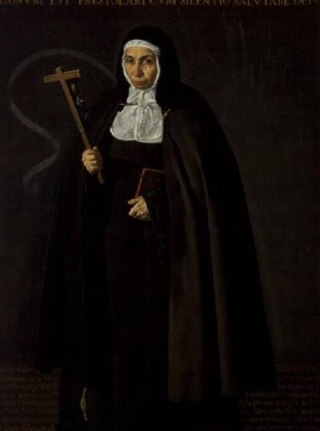 Madre Maria Jeronima de la Fuente from Diego Rodriguez de Silva y Velázquez