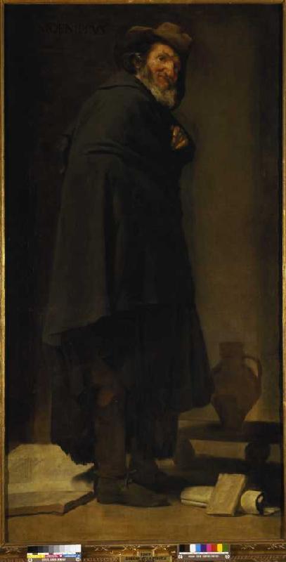 The philosopher Menippus. from Diego Rodriguez de Silva y Velázquez