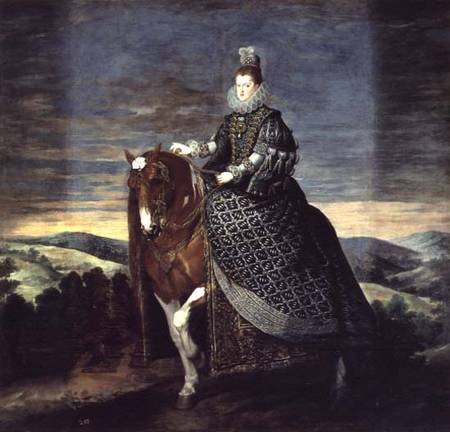 Portrait of Queen Margaret of Austria (1584-1611) from Diego Rodriguez de Silva y Velázquez