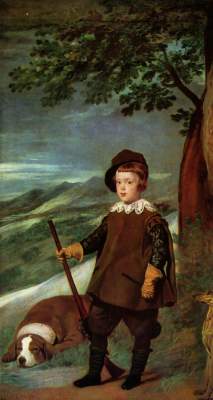 Prince Baltasar Carlos as a hunter from Diego Rodriguez de Silva y Velázquez