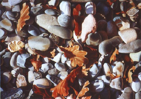 Oak leaves pebble from Dietrich Moravec