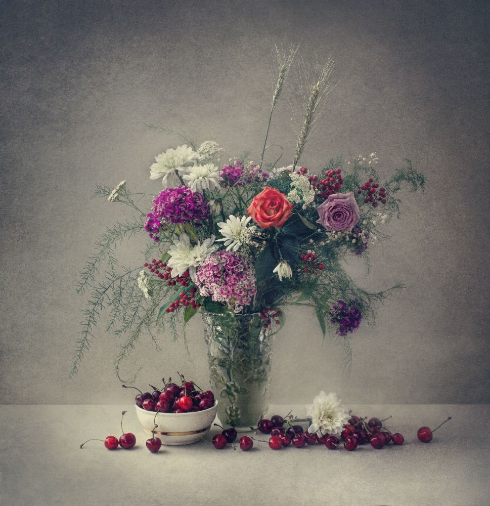 Flowers and cherries from Dimitar Lazarov