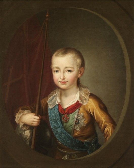 Portrait of Grand Duke Alexander Pavlovich (Alexander I) as Child from Dimitrij Grigorjewitsch Lewizkij