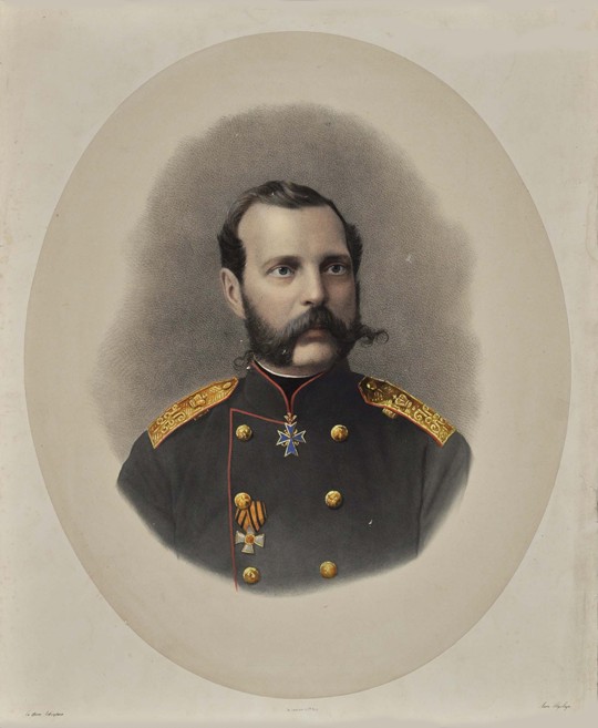 Portrait of Emperor Alexander II of Russia (1818-1881) from Dimitrij Grigorjewitsch Lewizkij