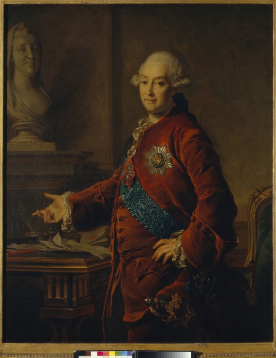 Portrait of Vice-Chancellor Prince Alexander Mikhaylovich Golitsyn (1723-1807) from Dimitrij Grigorjewitsch Lewizkij