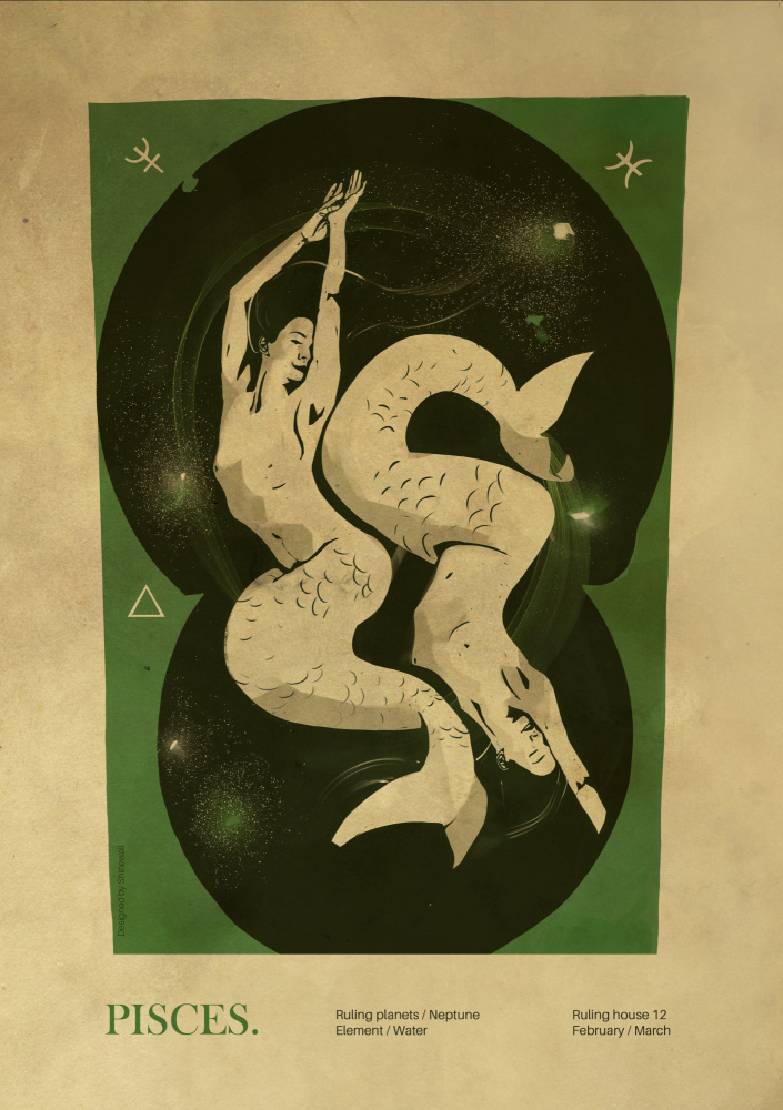 Pisces print from Dionisis Gemos