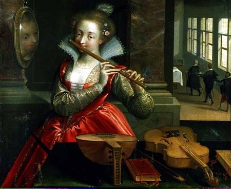 Allegory of Music (the Fluteplayer) from Dirk de Quade van Ravesteyn
