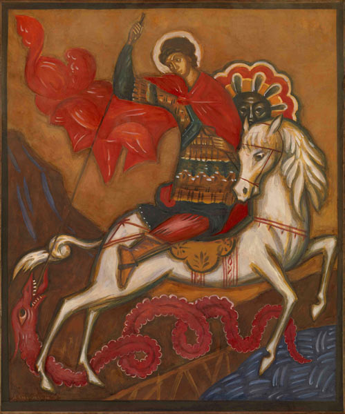 Das Drachenwunder des heiligen Georg from Dmitri Semjonowitsch Stellezki