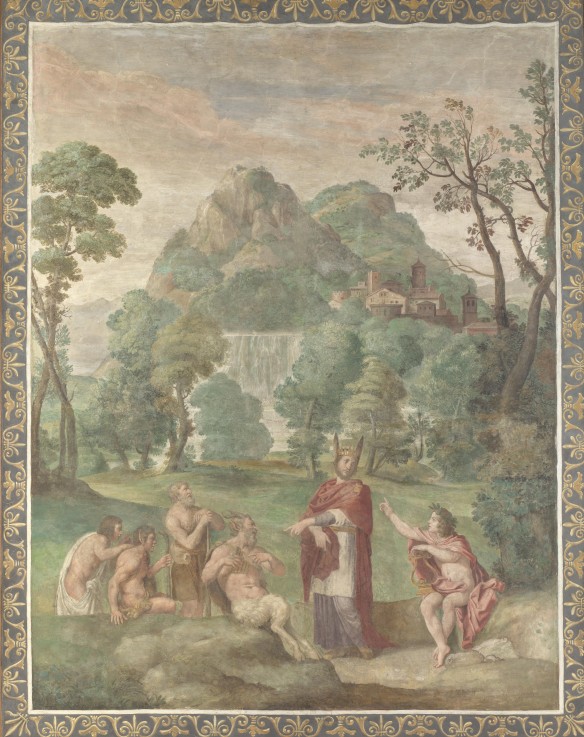 The Judgement of Midas (Fresco from Villa Aldobrandini) from Domenichino (eigentl. Domenico Zampieri)