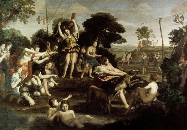 Domenichino / Diana s Hunt / 1617 from Domenichino (eigentl. Domenico Zampieri)