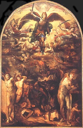 Angel fall from Domenico Beccafumi