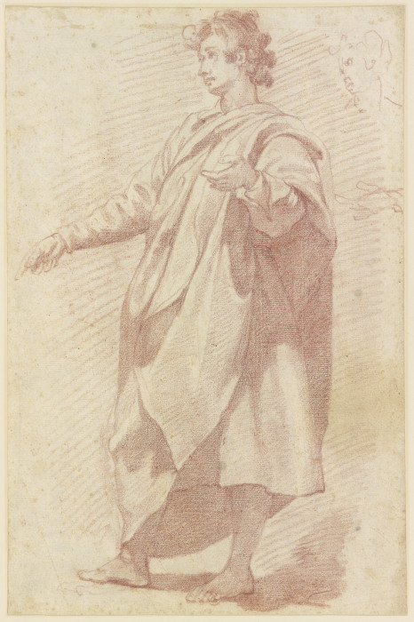 Stehender junger Mann in Mantel nach links (ein Apostel?) from Domenico Cresti