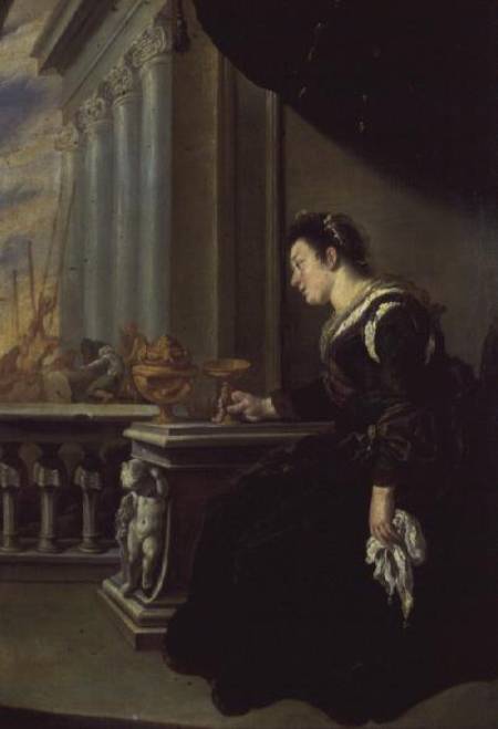 Artemisia grieving over Mausolus (panel) from Domenico Fetti