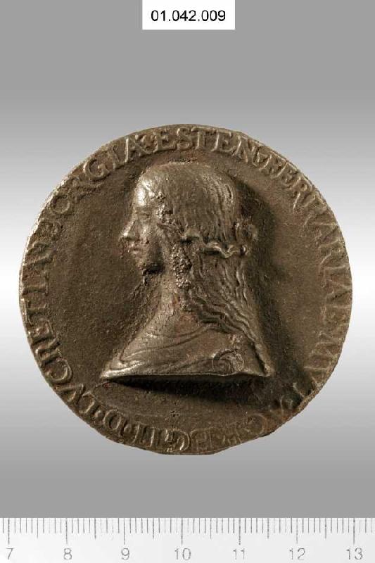 Medaille auf Lucretia de' Medici. Münzstand Ferrara 1558 (siehe auch Bildnummer 35362) from Domenico Poggini