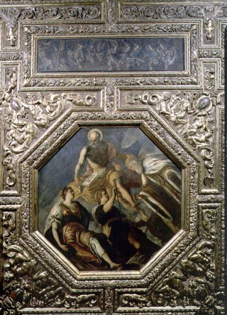 Doge G. Priuli Receiving Justice from Domenico Tintoretto